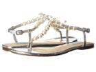 Blue By Betsey Johnson Pearl (silver Metal) Women's Dress Sandals