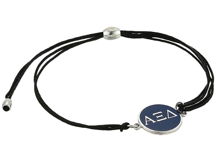 Alex And Ani Kindred Cord Alpha Xi Delta Bracelet (sterling Silver) Bracelet