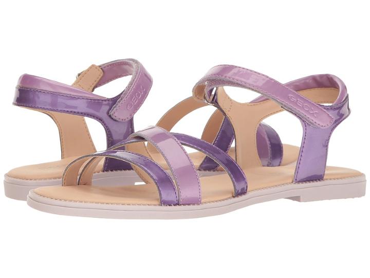 Geox Kids Jr Sandal Karly Girl 11 (big Kid) (light Violet/lilac) Girl's Shoes