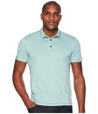 Toad&co Tempo Short Sleeve Slim Polo (aquifer) Men's Short Sleeve Pullover