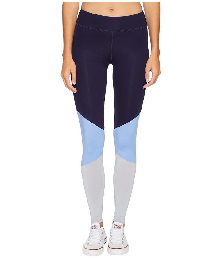 Converse New Color Blocked Leggings (pioneer Blue Multi) Women's Casual Pants