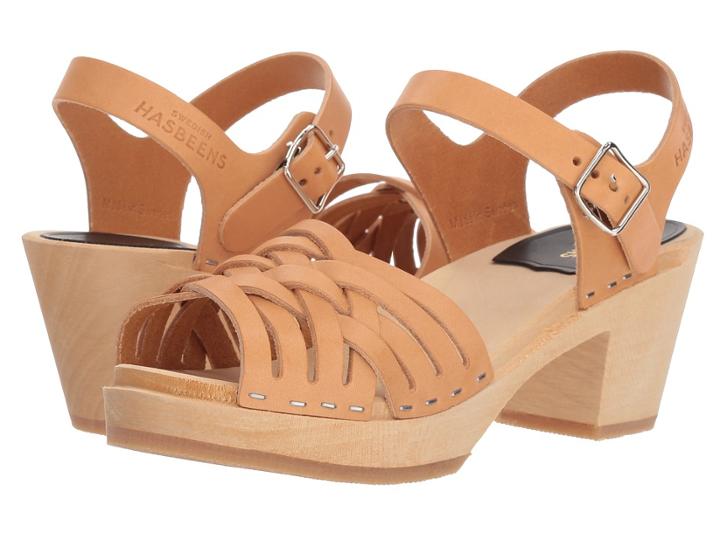 Swedish Hasbeens Braided High (nature 1) Women's Clog/mule Shoes