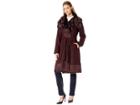 Vince Camuto Belted Mixed Media Wool Coat R1231 (merlot) Women's Coat