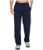 Adidas Essentials 3s Regular Fit Fleece Pants (collegiate Navy/white) Men's Casual Pants