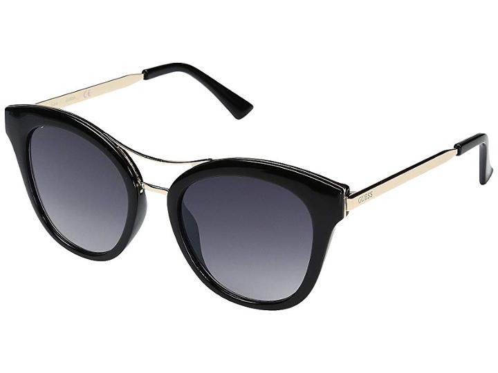 Guess Gf0304 (black/silver Mirror Lens) Fashion Sunglasses
