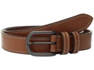 Torino Leather Co. 35 Mm Leather Slab Construction (cognac) Men's Belts
