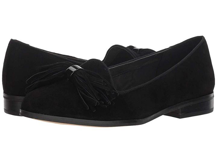 Anne Klein Dixie Flat (black Suede) Women's Shoes