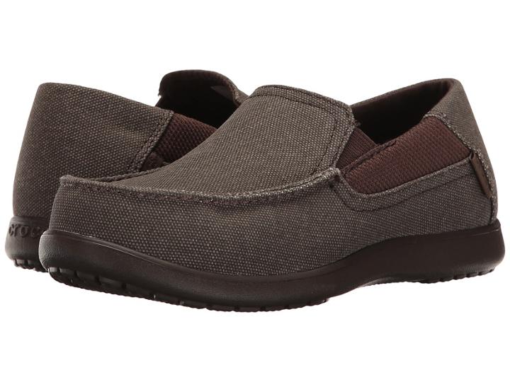 Crocs Kids Santa Cruz Ii Gs (little Kid/big Kid) (espresso/espresso) Boy's Shoes