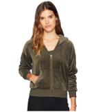Juicy Couture Track Velour Juicy 00 Sunset Jacket (lost Labyrinth) Women's Clothing
