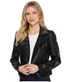 Blank Nyc Beaded Vegan Leather Cropped Jacket In Star Struck (star Struck) Women's Coat