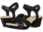 Clarks Lynette Deb (black Leather) Women's Clog/mule Shoes