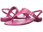 Lauren Ralph Lauren Valinda (geranium Crinkle Soft Patent) Women's Sandals