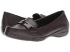 Soft Style Daly (dark Brown Vitello/patent) Women's Flat Shoes