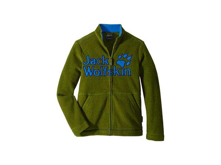Jack Wolfskin Kids Vargen Jacket (infant/toddler/little Kids/big Kids) (cypress Green) Kid's Coat