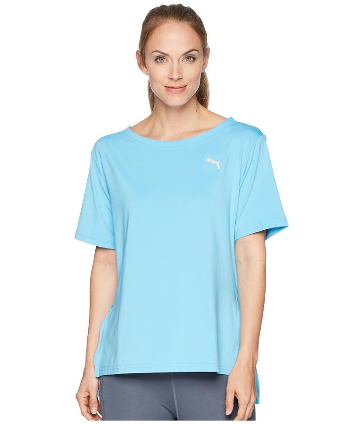 Puma Transition Tee (aquarius) Women's Short Sleeve Pullover
