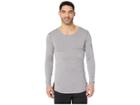 Nike Top Long Sleeve Fitted Utility (gunsmoke/atmosphere Grey/black) Men's Clothing