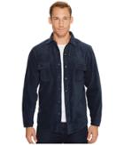 Woolrich Andes Fleece Shirt Jacket (deep Indigo) Men's Coat