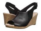 Clarks Lafley Jess (black Leather/suede Combi) Women's Sandals