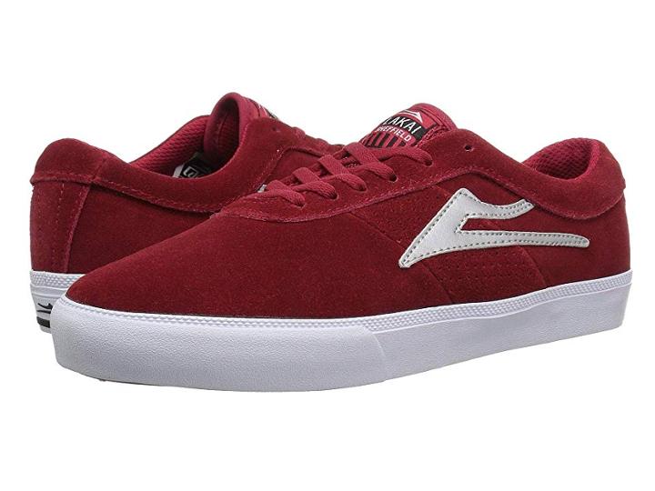 Lakai Sheffield (red/silver Suede) Men's Shoes