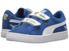 Puma Kids Minions Suede V (little Kid) (olympian Blue/puma White) Kids Shoes