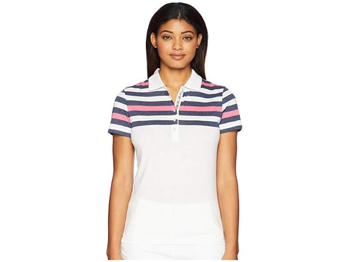 Puma Golf Road Map Polo (peacoat) Women's Short Sleeve Pullover