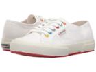 Superga 2750 Coloreycotw Sneaker (white Multi) Women's Lace Up Casual Shoes
