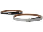 Nike Sleek Modern 2 For 1 Skinny (black/silver) Women's Belts