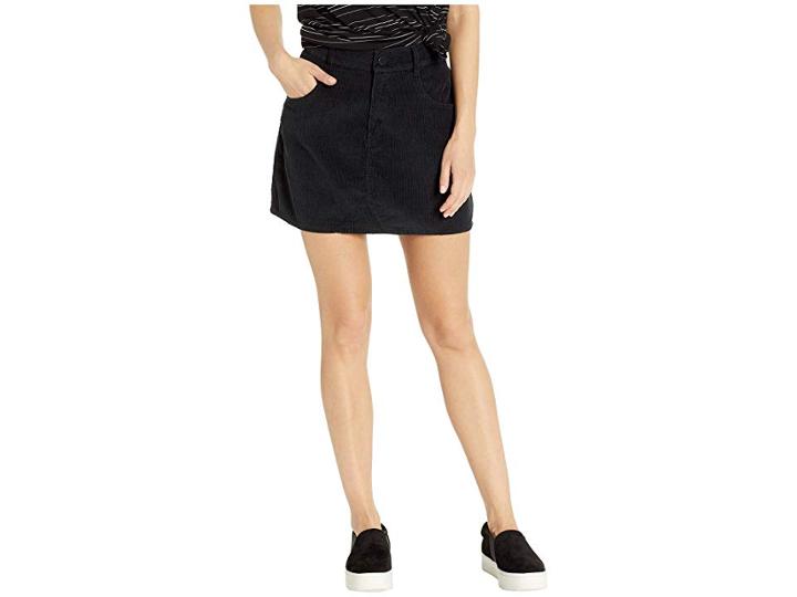 Roxy Java To Lombok Corduroy Skirt (true Black) Women's Skirt