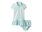 Ralph Lauren Baby Eyelet Polo Dress Bloomer (infant) (crystal Blue) Girl's Active Sets