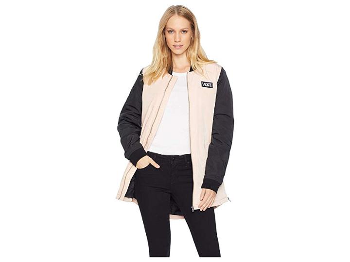 Vans Boom Boom Long Jacket (rose Cloud) Women's Coat