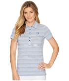 Under Armour Golf Zinger Novelty Polo (moroccan Blue/moroccan Blue/moroccan Blue) Women's Short Sleeve Pullover