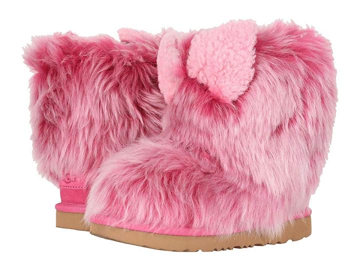 Ugg Kids Pinkipuff Classic Ii (little Kid/big Kid) (pink Azalea) Girls Shoes