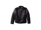 Urban Republic Kids Justin Faux Leather Biker Jacket Ribbed Shoulder (toddler) (black) Boy's Coat