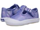 Keds Kids Champion Toe Cap T-strap (infant) (blue Iridescent) Girls Shoes