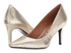 Calvin Klein Gayle Pump (soft Gold Shiny Snake Print) High Heels
