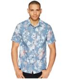 O'neill Perennial Short Sleeve Woven Top (dust Blue) Men's Clothing