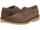 Frye Jim Wedge Wingtip (grey Oiled Suede) Men's Lace Up Wing Tip Shoes