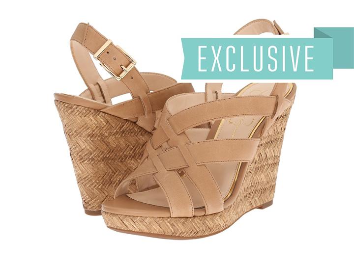 Jessica Simpson Jaime (buff Ruby Tumbled) Women's Wedge Shoes