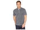 True Grit Lux Textured Tencel Short Sleeve Knit Polo With Contrast Stitch (charcoal) Men's Short Sleeve Pullover
