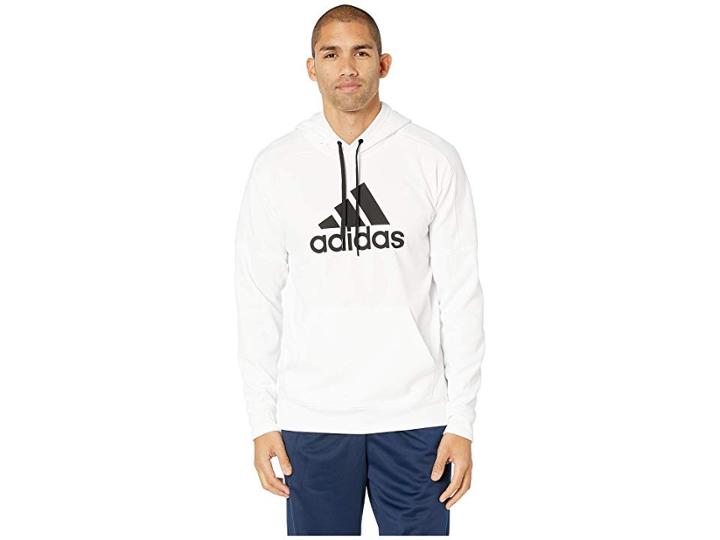 Adidas Team Issue Fleece Pullover Hoodie (white) Men's Sweatshirt