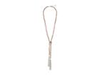 Guess Tassel Knotted Necklace W/ Pearls (rose Gold) Necklace