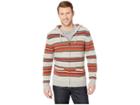 Pendleton Serape Stripe Hooded Sweater (red/tan Stripe) Men's Sweater