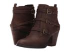 Nine West Fitz (dark Brown Leather) Women's Zip Boots