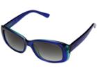 Guess Gu7408 (shiny Blue/blue Mirror) Fashion Sunglasses