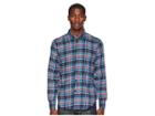 Naked & Famous Easy Shirt Rustic Nep Flannel (blue) Men's Clothing