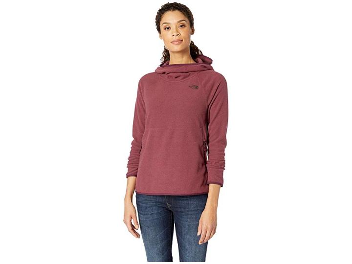 The North Face Glacier Alpine Pullover Hoodie (fig Heather) Women's Sweatshirt