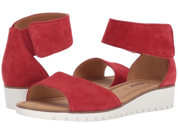Gabor Gabor 84.570 (red Samtchevreau) Women's Dress Sandals