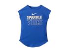 Nike Kids Sparkle This Modern Short Sleeve Tee (little Kids) (ink) Girl's T Shirt