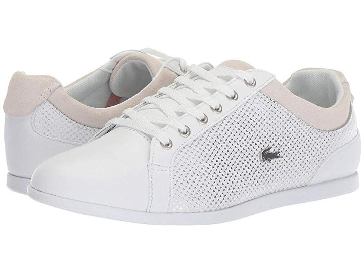 Lacoste Rey 418 1 (white/silver) Women's Shoes