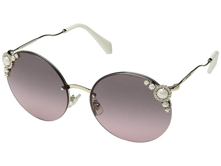 Miu Miu 0mu 52ts (pale Gold) Fashion Sunglasses